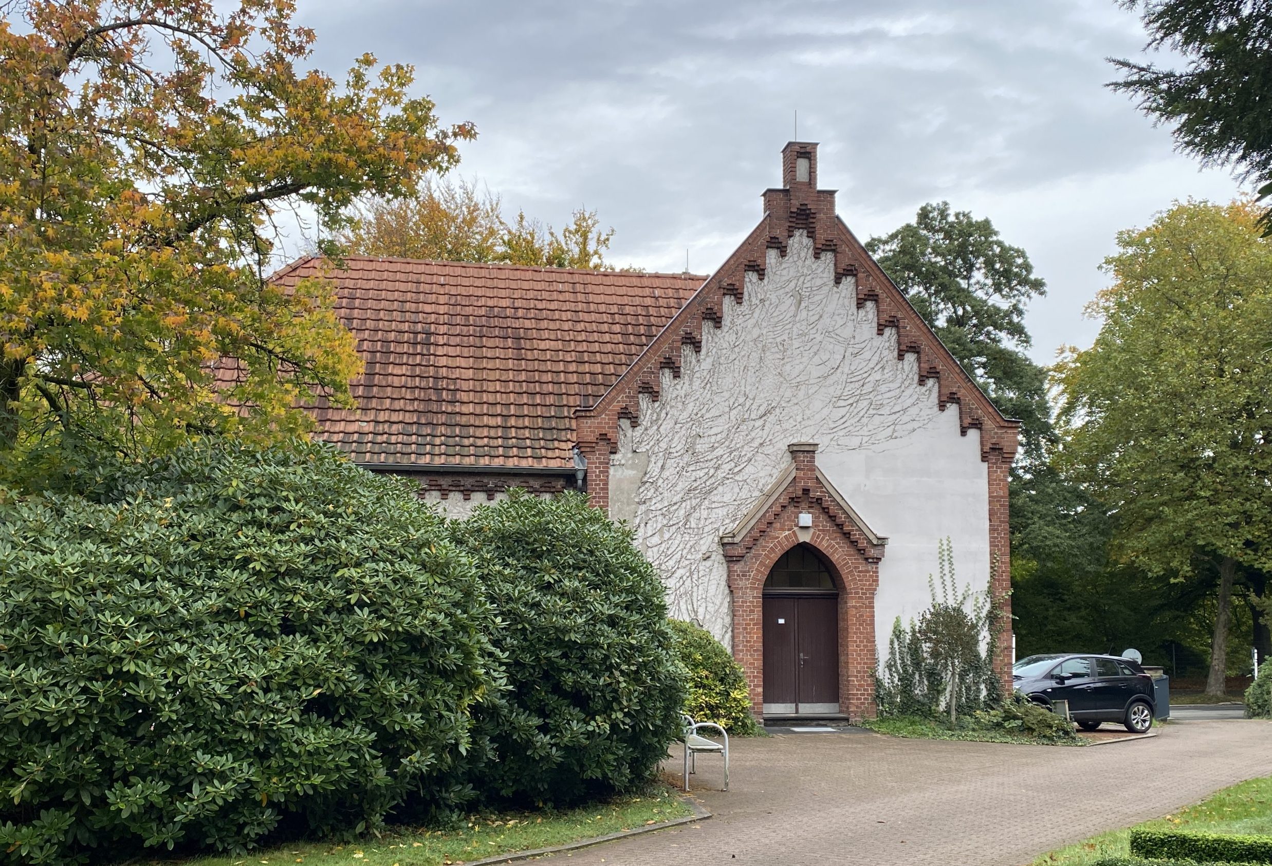 Trauerhalle Südfriedhof in Essen.Rede.Engel